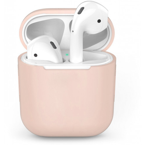 Чохол для Airpods Silicon Case Pink Sand